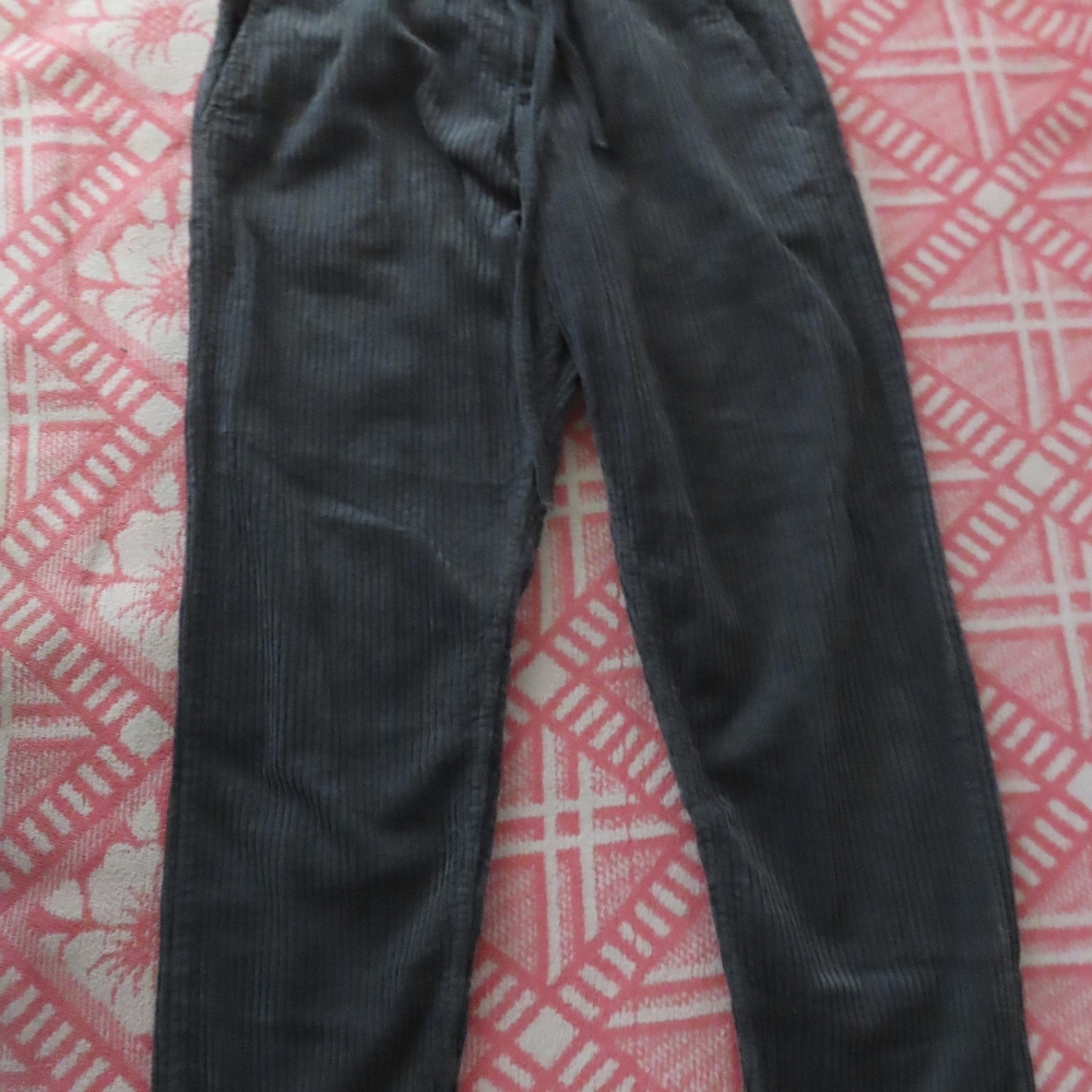 Wax London men's kurt trouser in dark grey Cord - size 30 (30x28)